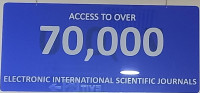 Access to Over 70.000 Electronic International Scientific Journals